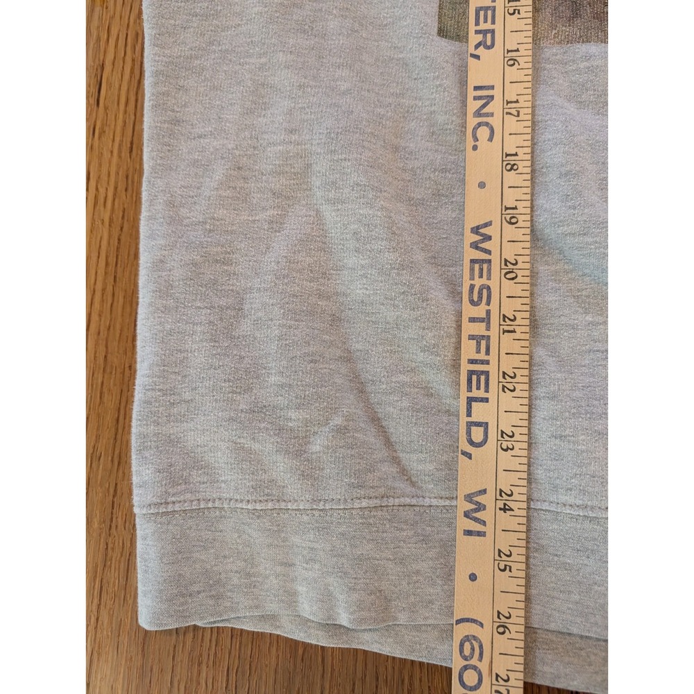 Obey Mens Large New Times Will Come Floral Art Sweatshirt Heather Grey Pullover - Picture 8 of 9